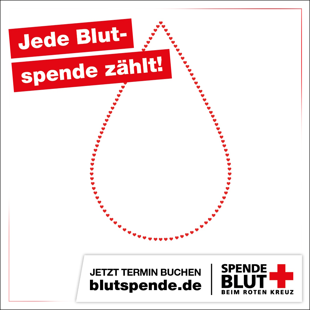 Spende Blut beim Deutschen Roten Kreuz